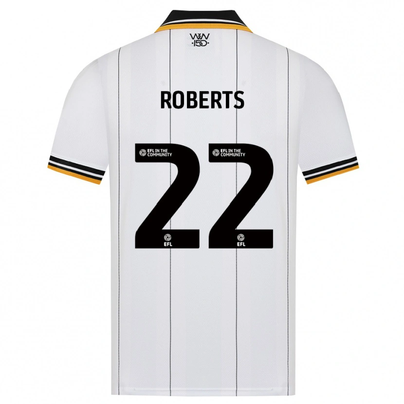 DanxenキッズBeth Roberts#22オレンジ ホワイト ブラックアウェイシャツ2026/27ジャージーユニフォーム