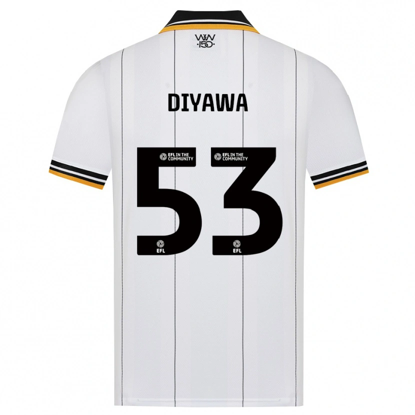 DanxenキッズAaron Keto-Diyawa#53オレンジ ホワイト ブラックアウェイシャツ2026/27ジャージーユニフォーム