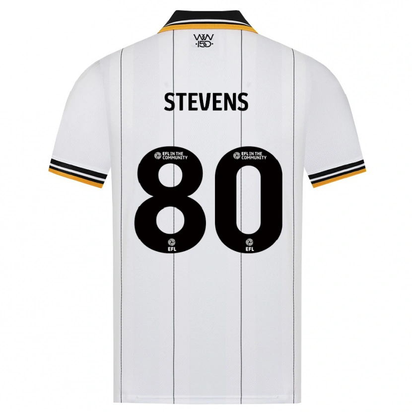 DanxenキッズMason Stevens#80オレンジ ホワイト ブラックアウェイシャツ2026/27ジャージーユニフォーム