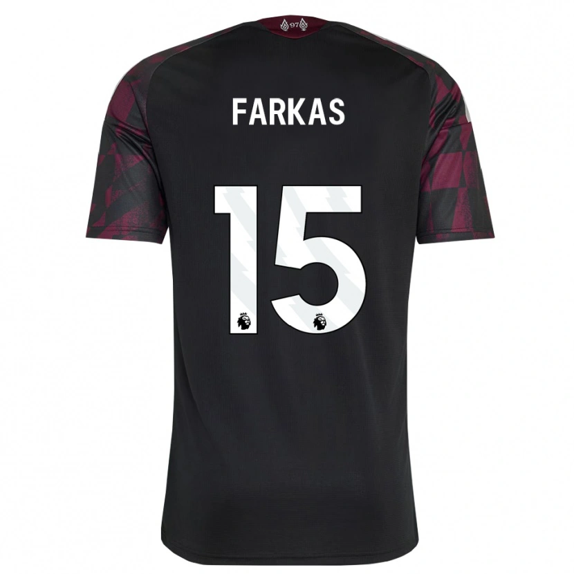 DanxenキッズErik Farkas#15ブラック ホワイト パープルサードユニフォームシャツ2026/27ジャージーユニフォーム