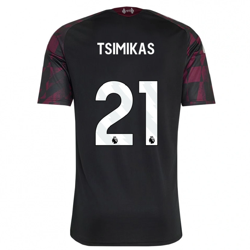 Danxenキッズコスタス・ツィミカス#21ブラック ホワイト パープルサードユニフォームシャツ2026/27ジャージーユニフォーム