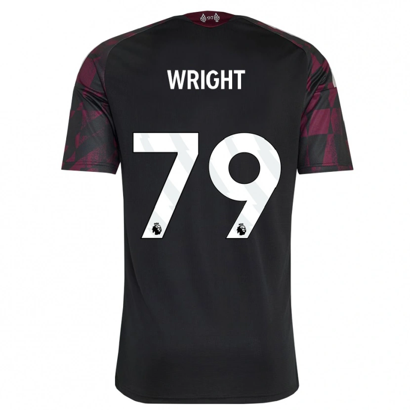DanxenキッズWill Wright#79ブラック ホワイト パープルサードユニフォームシャツ2026/27ジャージーユニフォーム