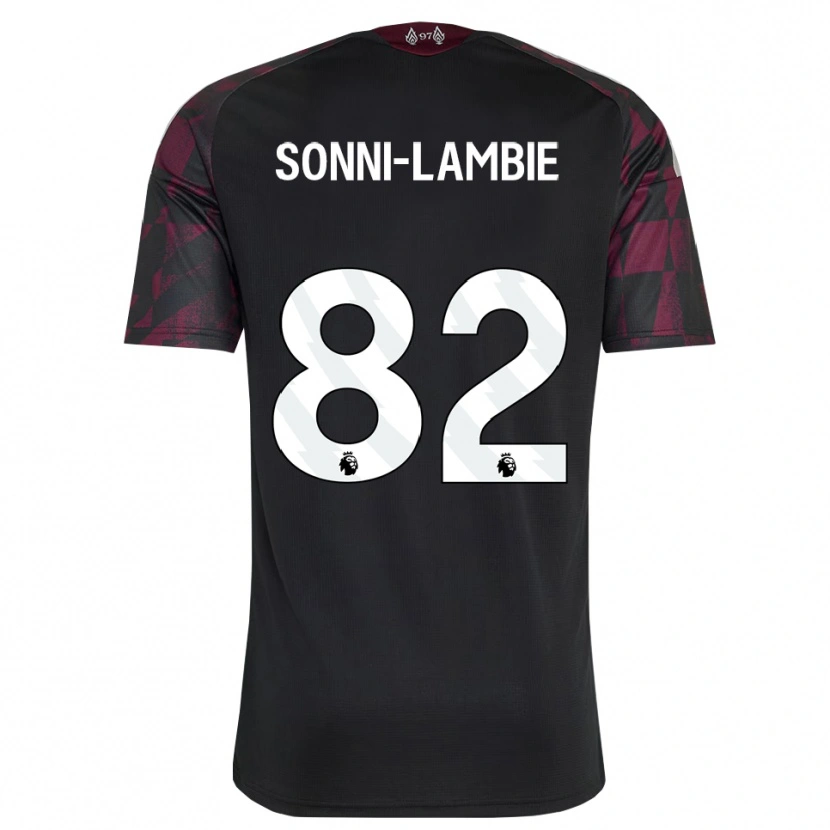 Danxenキッズジョシュ・スンニ・ランビー#82ブラック ホワイト パープルサードユニフォームシャツ2026/27ジャージーユニフォーム