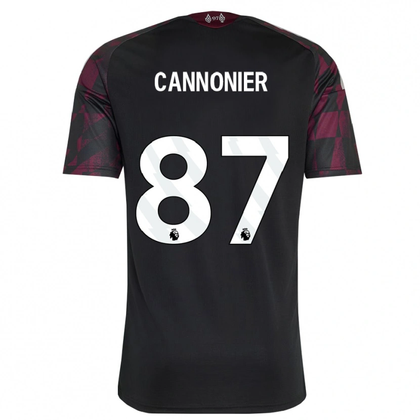 Danxenキッズオークリー・ウィリアム・キャノニア#87ブラック ホワイト パープルサードユニフォームシャツ2026/27ジャージーユニフォーム