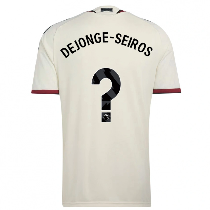 DanxenキッズEdson Dejonge-Seiros#0ベージュ ブラック レッドサードユニフォームシャツ2026/27ジャージーユニフォーム