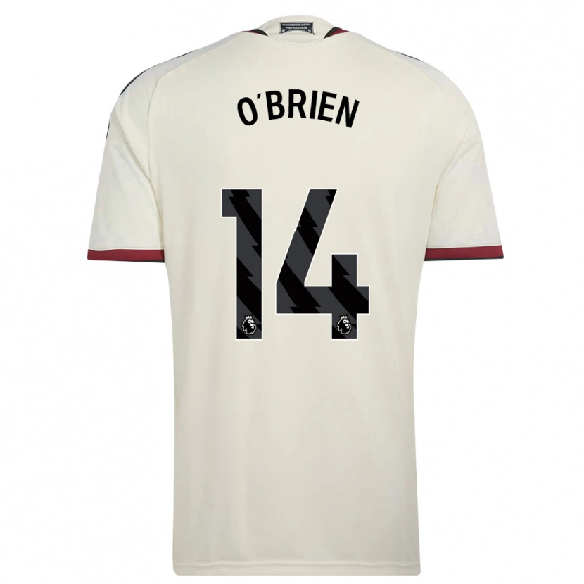 DanxenキッズSam O'brien#14ベージュ ブラック レッドサードユニフォームシャツ2026/27ジャージーユニフォーム