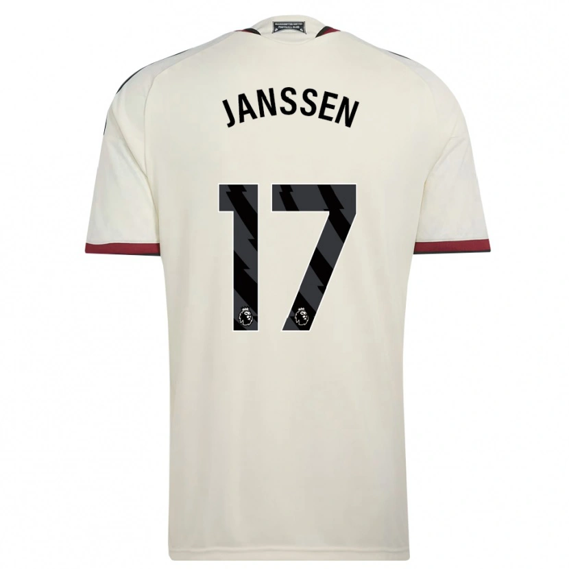 Danxenキッズドミニク・ヤンセン#17ベージュ ブラック レッドサードユニフォームシャツ2026/27ジャージーユニフォーム
