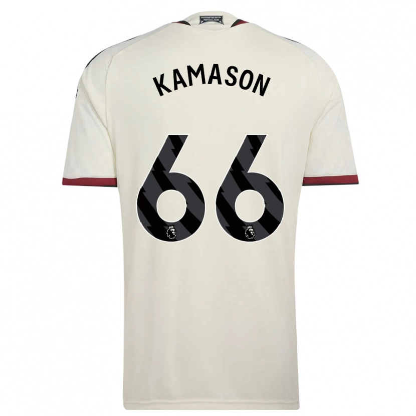 DanxenキッズJaydan Kamason#66ベージュ ブラック レッドサードユニフォームシャツ2026/27ジャージーユニフォーム