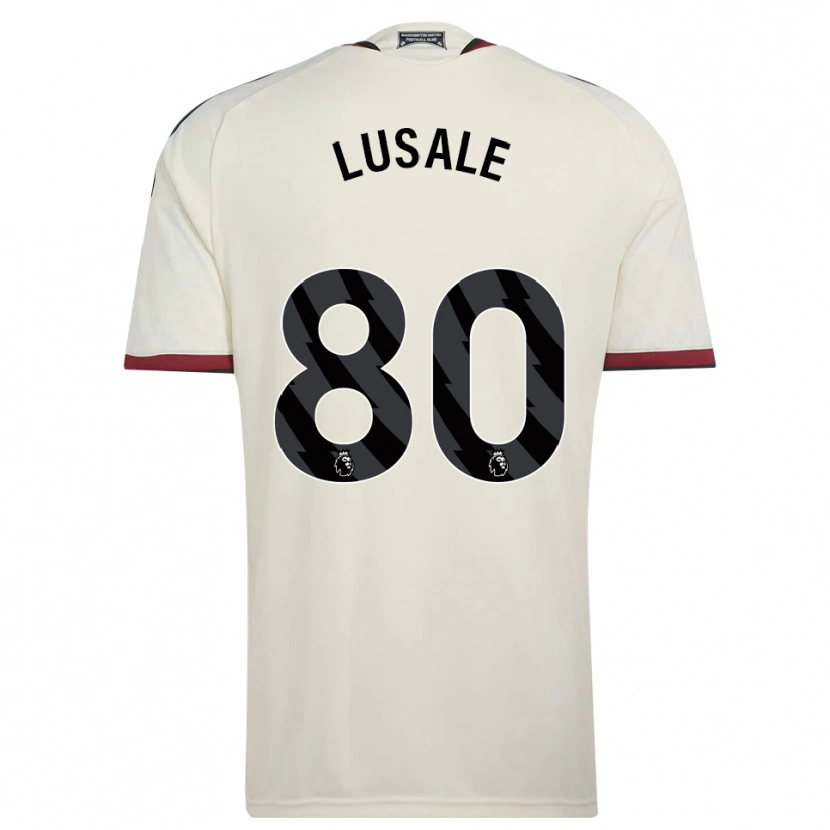 DanxenキッズSamuel Lusale#80ベージュ ブラック レッドサードユニフォームシャツ2026/27ジャージーユニフォーム