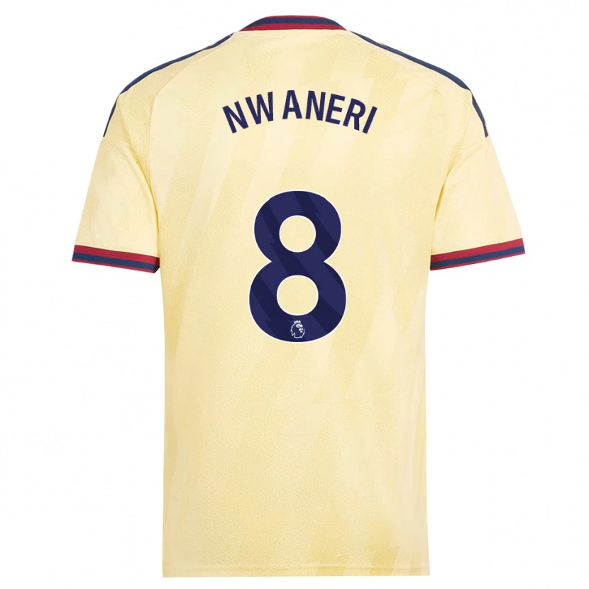 DanxenキッズEmerson Nwaneri#8ライトイエロー ミッドナイトブルーサードユニフォームシャツ2026/27ジャージーユニフォーム