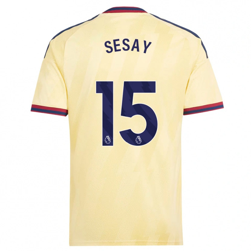 DanxenキッズJoshua Sesay#15ライトイエロー ミッドナイトブルーサードユニフォームシャツ2026/27ジャージーユニフォーム
