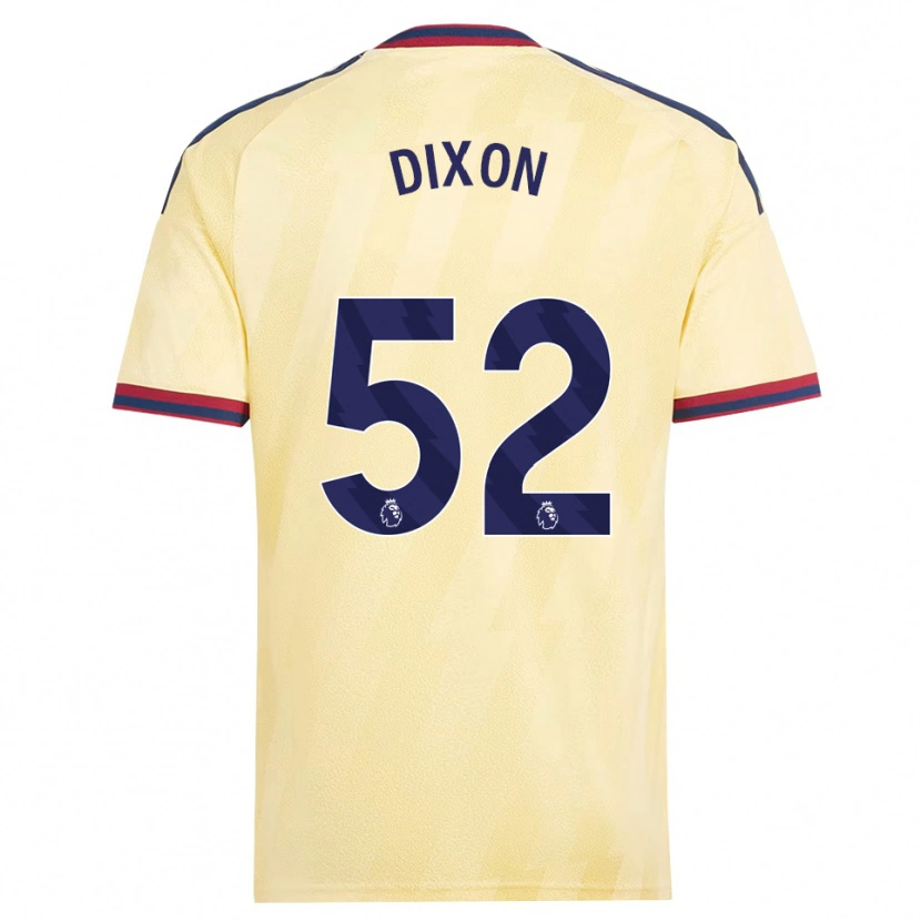 Danxenキッズジェイデン・ディクソン#52ライトイエロー ミッドナイトブルーサードユニフォームシャツ2026/27ジャージーユニフォーム