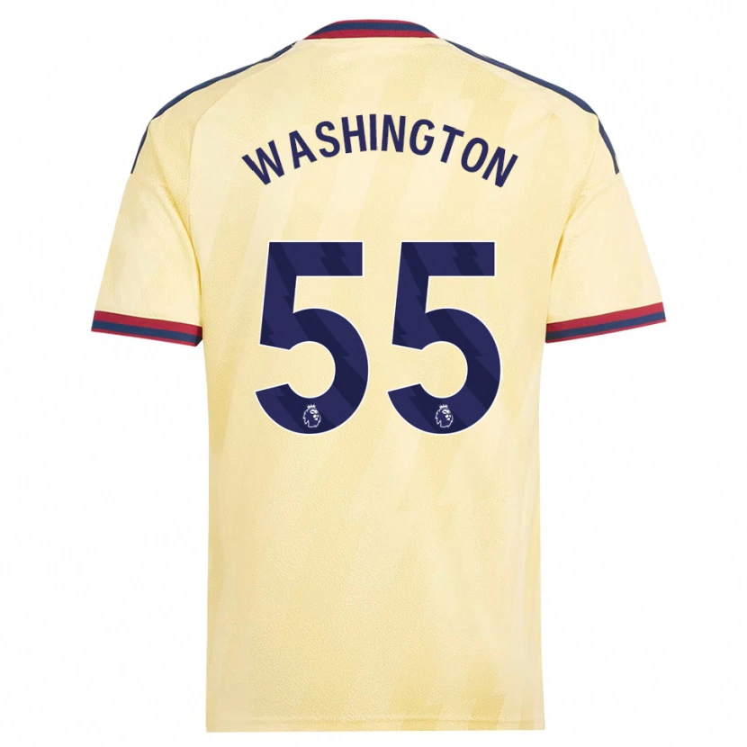 Danxenキッズマーセル・ワシントン#55ライトイエロー ミッドナイトブルーサードユニフォームシャツ2026/27ジャージーユニフォーム