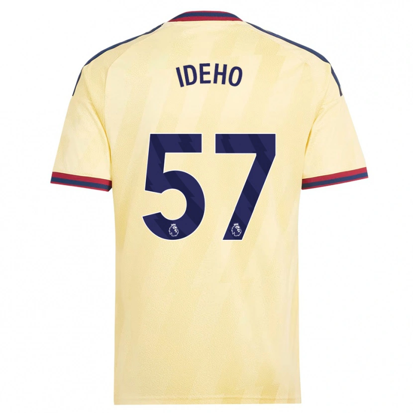Danxenキッズジョエル・イデホ#57ライトイエロー ミッドナイトブルーサードユニフォームシャツ2026/27ジャージーユニフォーム