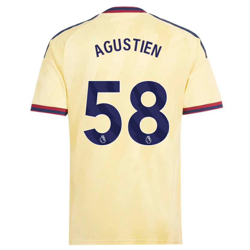 DanxenキッズDemiane Agustien#58ライトイエロー ミッドナイトブルーサードユニフォームシャツ2026/27ジャージーユニフォーム