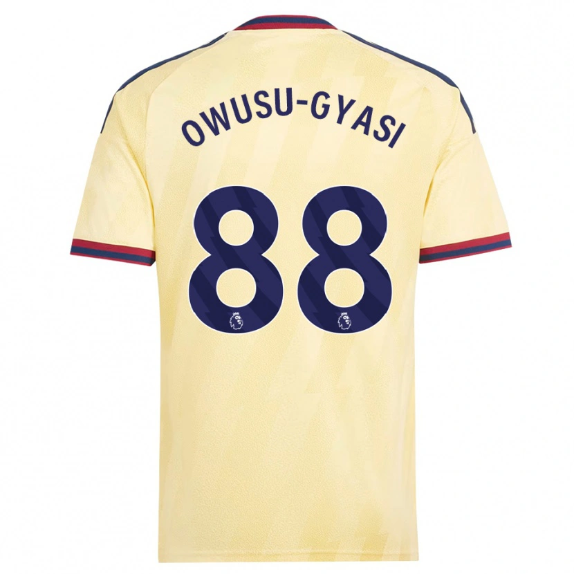 DanxenキッズAbraham Owusu-Gyasi#88ライトイエロー ミッドナイトブルーサードユニフォームシャツ2026/27ジャージーユニフォーム