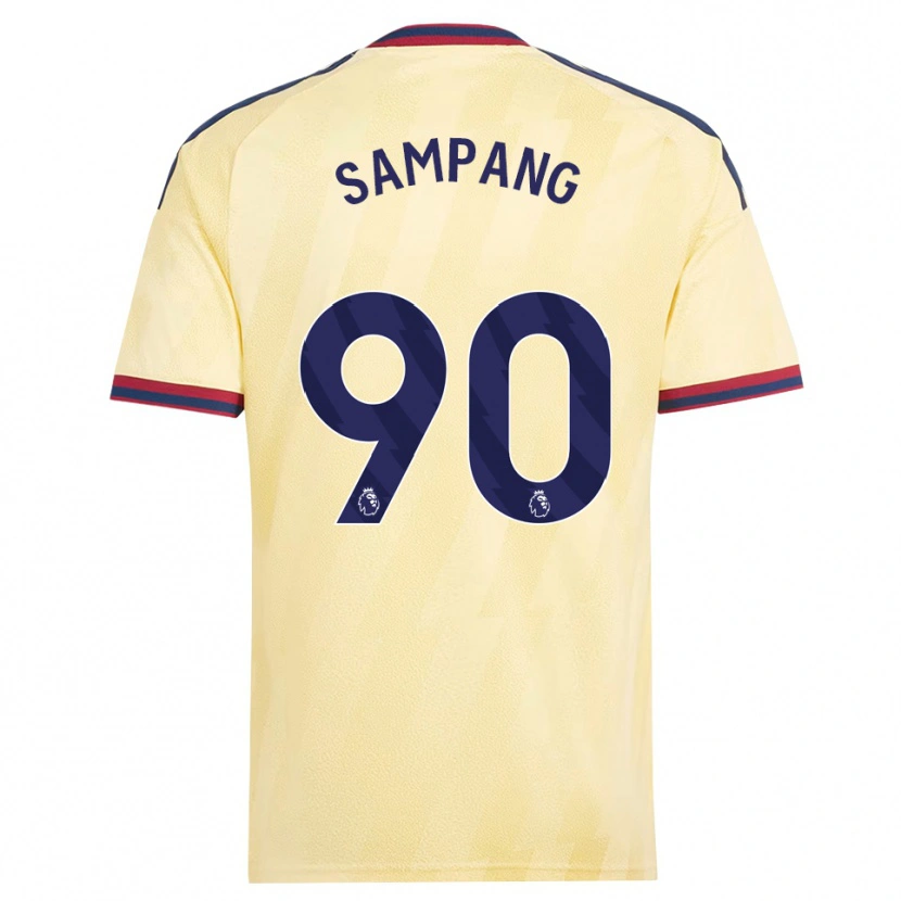 DanxenキッズSaurap Sampang#90ライトイエロー ミッドナイトブルーサードユニフォームシャツ2026/27ジャージーユニフォーム