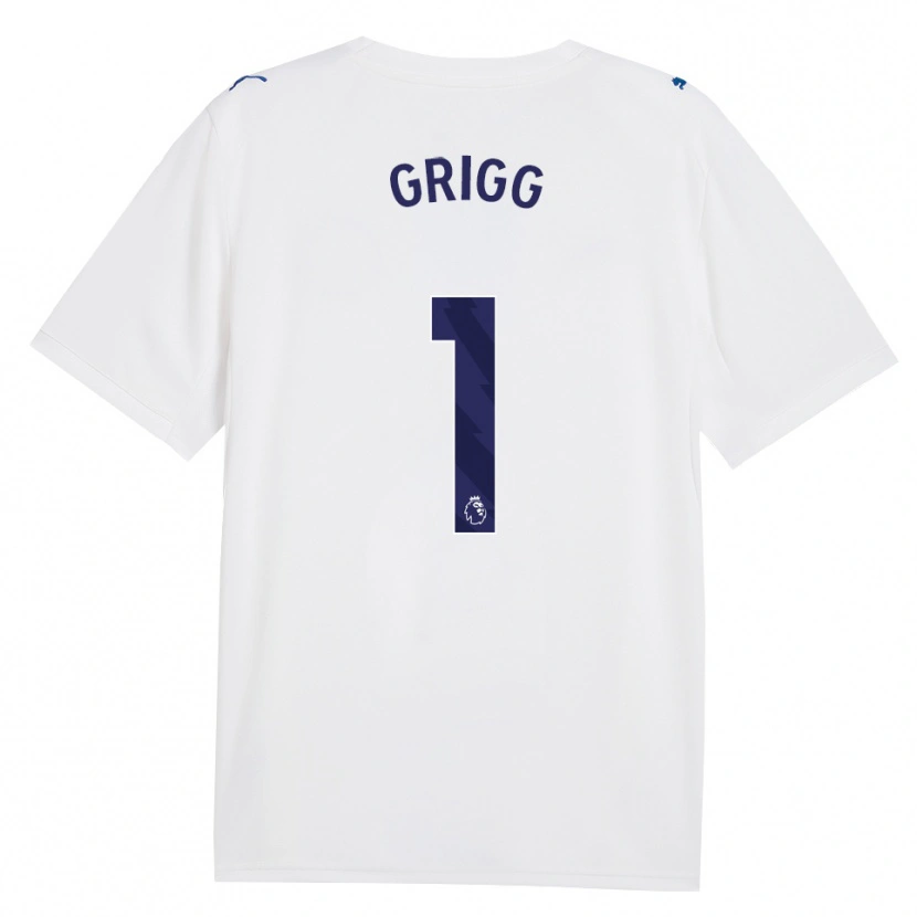 DanxenキッズFinley Grigg#1ネイビー ホワイトサードユニフォームシャツ2026/27ジャージーユニフォーム