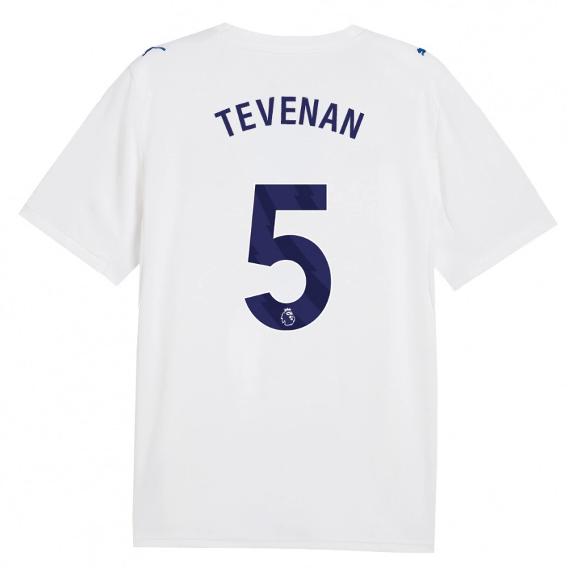 DanxenキッズOliver Tevenan#5ネイビー ホワイトサードユニフォームシャツ2026/27ジャージーユニフォーム