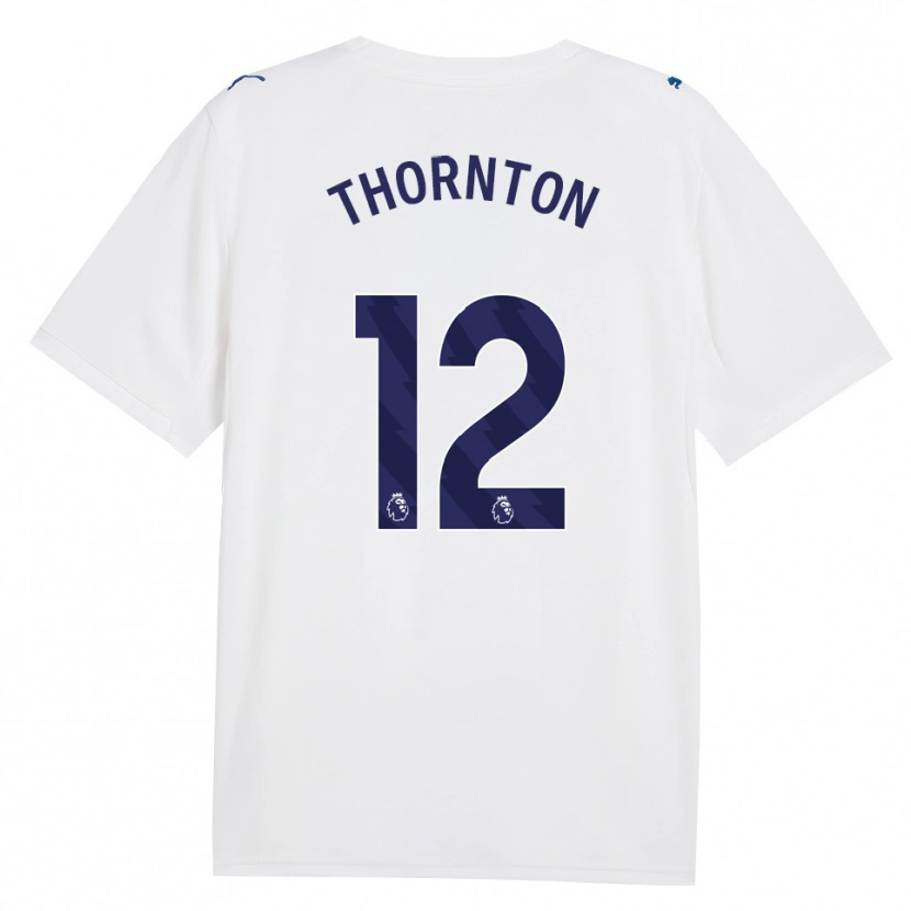 DanxenキッズArchie Thornton#12ネイビー ホワイトサードユニフォームシャツ2026/27ジャージーユニフォーム
