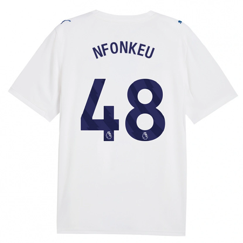 DanxenキッズBrooklyn Nfonkeu#48ネイビー ホワイトサードユニフォームシャツ2026/27ジャージーユニフォーム