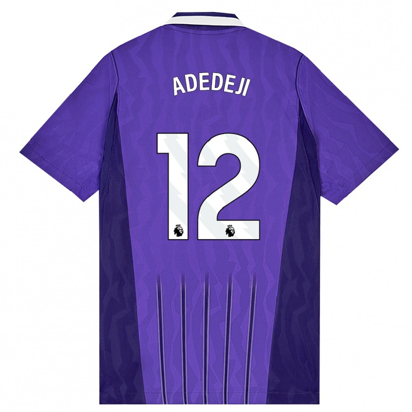 DanxenキッズMaxwell Adedeji#12パープル ホワイトサードユニフォームシャツ2026/27ジャージーユニフォーム