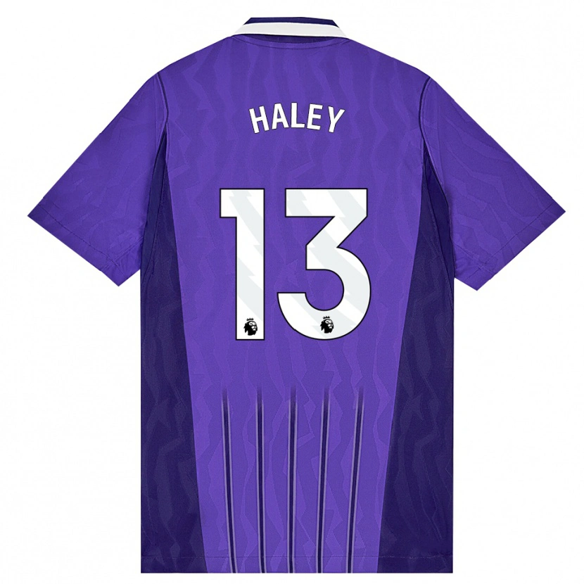 DanxenキッズMicah Haley#13パープル ホワイトサードユニフォームシャツ2026/27ジャージーユニフォーム