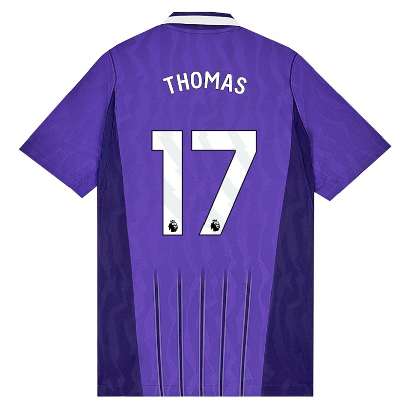 DanxenキッズMartha Thomas#17パープル ホワイトサードユニフォームシャツ2026/27ジャージーユニフォーム