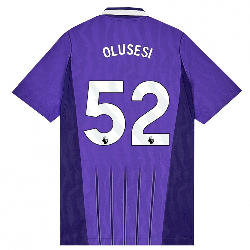 Danxenキッズカラム・ラティフ・オルセシ#52パープル ホワイトサードユニフォームシャツ2026/27ジャージーユニフォーム