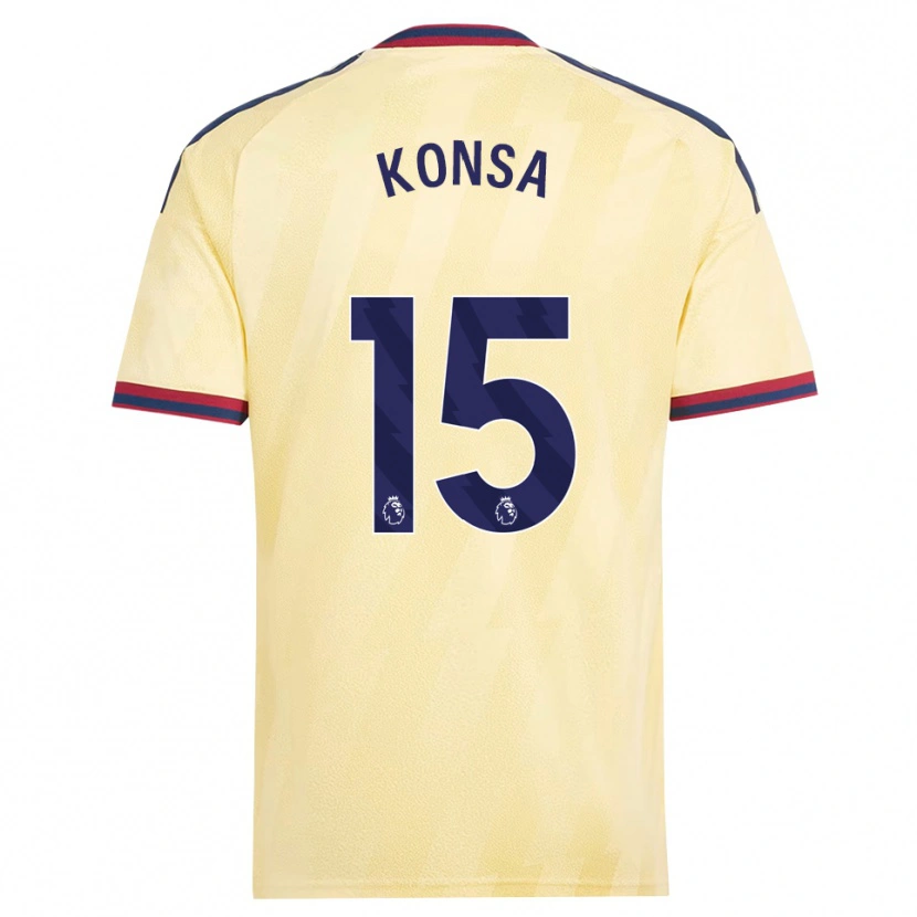 Danxenキッズエズリ・コンサ#15ライトイエロー ミッドナイトブルーサードユニフォームシャツ2026/27ジャージーユニフォーム