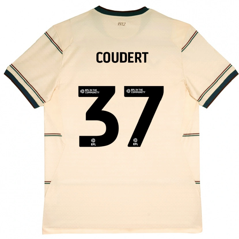 DanxenキッズGrégoire Coudert#37ベージュ バーガンディアウェイシャツ2026/27ジャージーユニフォーム