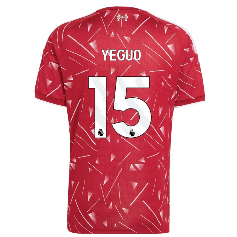 DanxenメンズAj Yeguo#15ホワイト レッドホームシャツ2026/27ジャージーユニフォーム