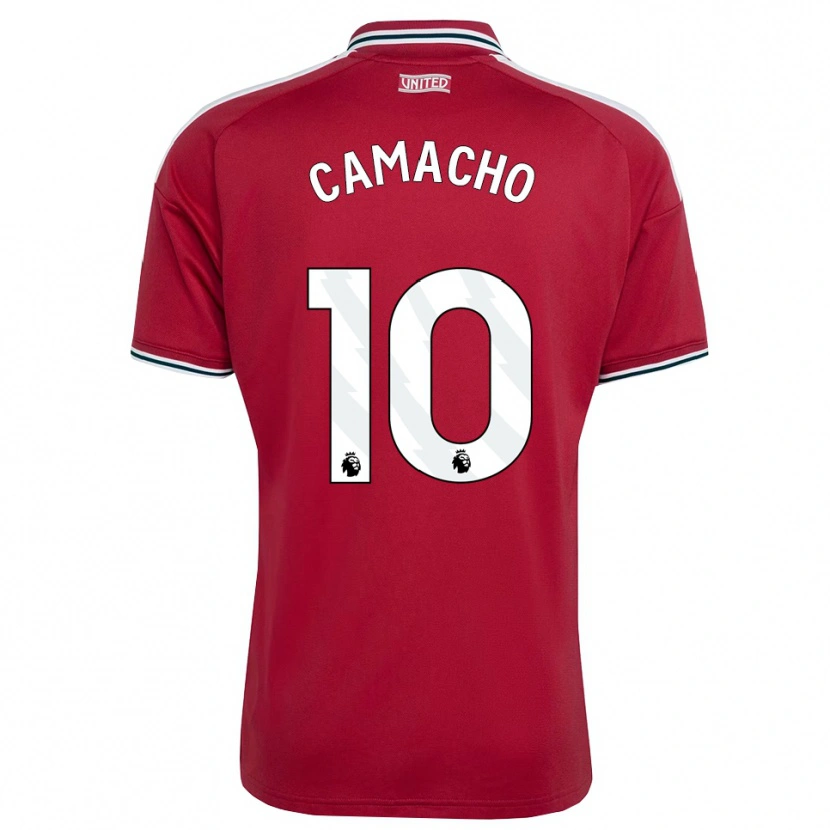 DanxenメンズJaume Camacho#10レッド イエロー ホワイトホームシャツ2026/27ジャージーユニフォーム