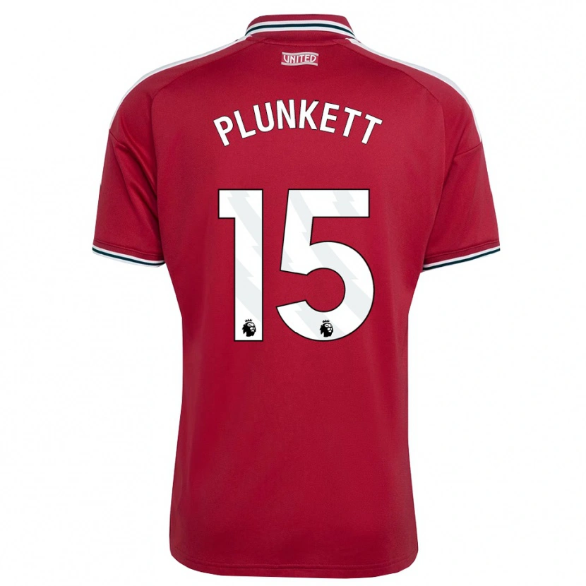 DanxenメンズDante Plunkett#15レッド イエロー ホワイトホームシャツ2026/27ジャージーユニフォーム