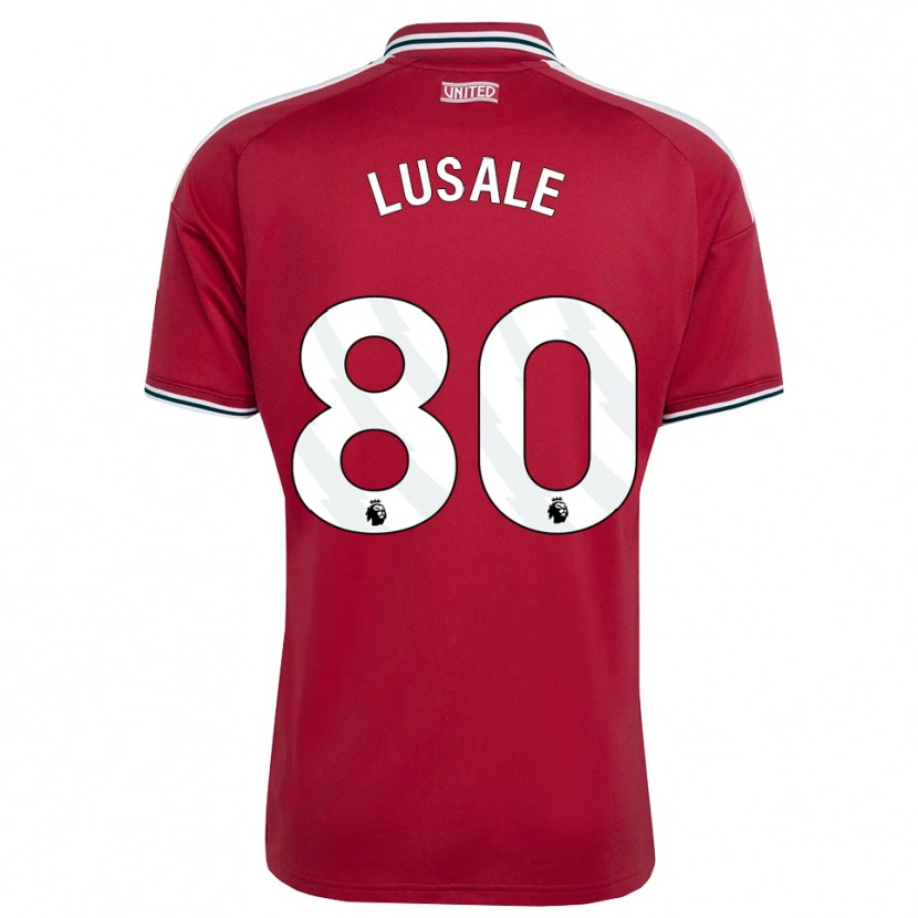 DanxenメンズSamuel Lusale#80レッド イエロー ホワイトホームシャツ2026/27ジャージーユニフォーム