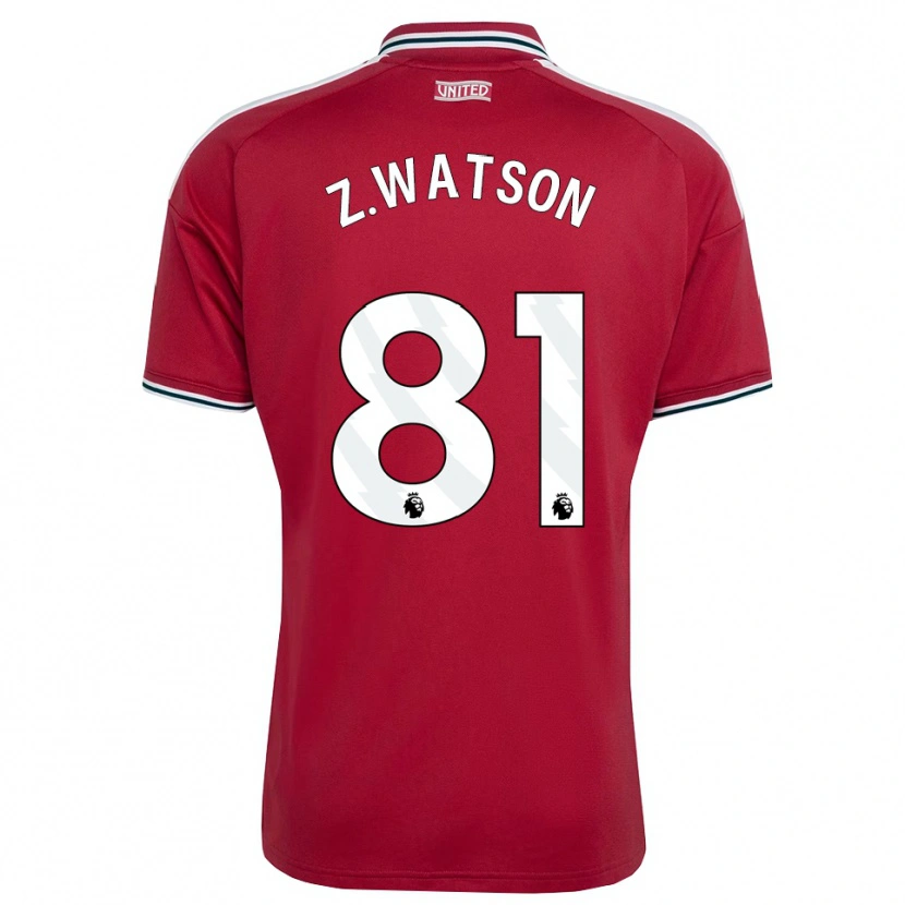 DanxenメンズZac Watson#81レッド イエロー ホワイトホームシャツ2026/27ジャージーユニフォーム