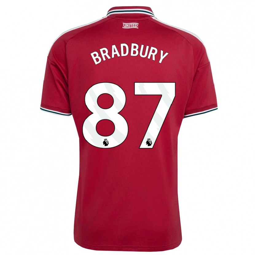 DanxenメンズLouie Bradbury#87レッド イエロー ホワイトホームシャツ2026/27ジャージーユニフォーム