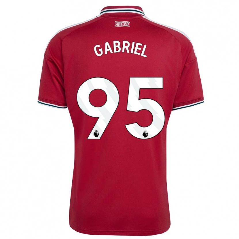 DanxenメンズJj Gabriel#95レッド イエロー ホワイトホームシャツ2026/27ジャージーユニフォーム