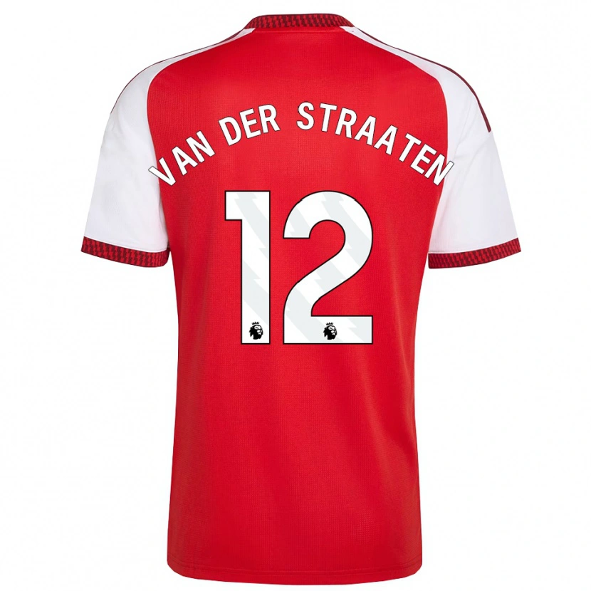 DanxenメンズZachary Van Der Straaten#12レッド ホワイトブラックホームシャツ2026/27ジャージーユニフォーム