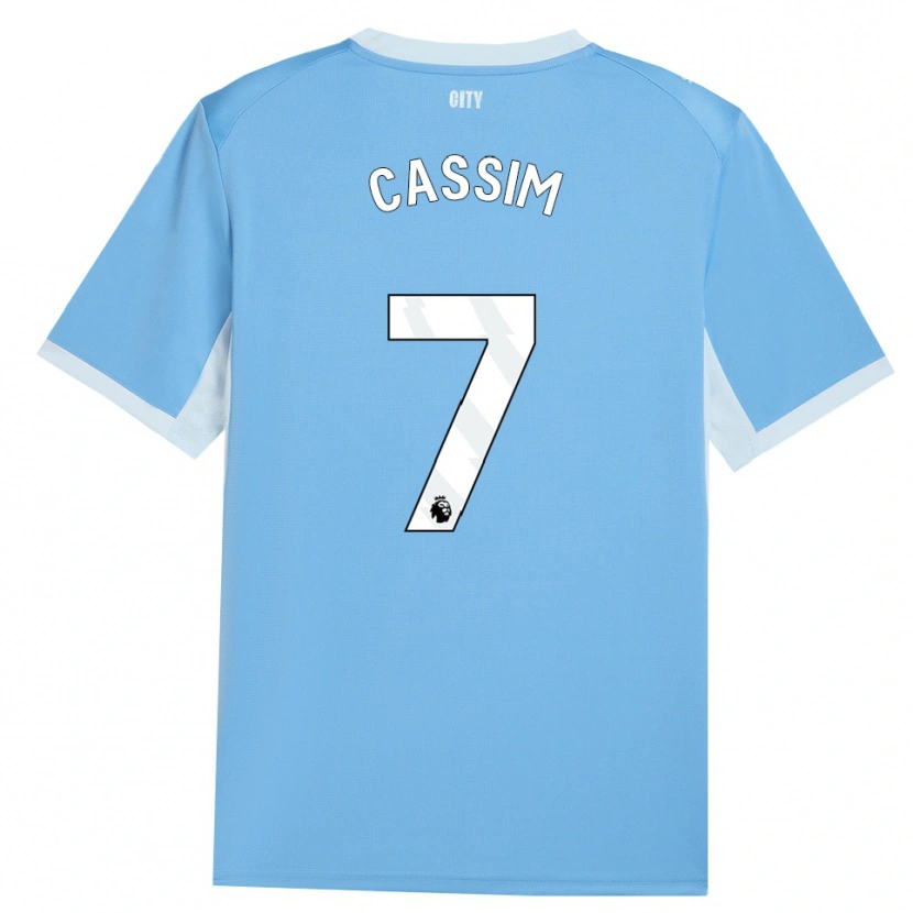DanxenメンズKarim Cassim#7ライトスカイブルー ホワイトホームシャツ2026/27ジャージーユニフォーム