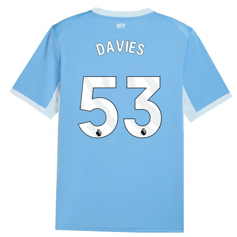 DanxenメンズMayzee Davies#53ライトスカイブルー ホワイトホームシャツ2026/27ジャージーユニフォーム