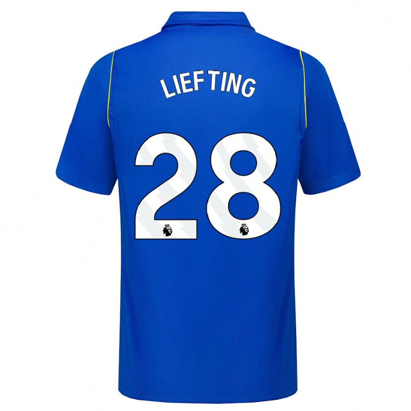 DanxenメンズFemke Liefting#28ブルー イエローホームシャツ2026/27ジャージーユニフォーム