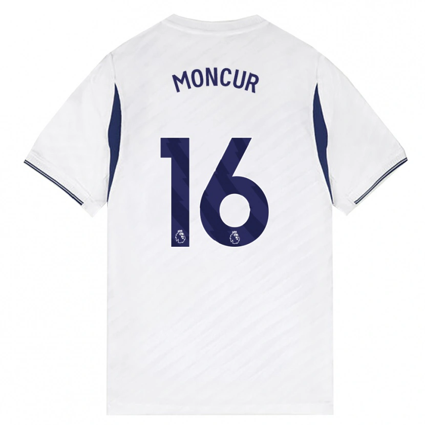 DanxenメンズRonny Moncur#16ホワイト レッド パープルホームシャツ2026/27ジャージーユニフォーム