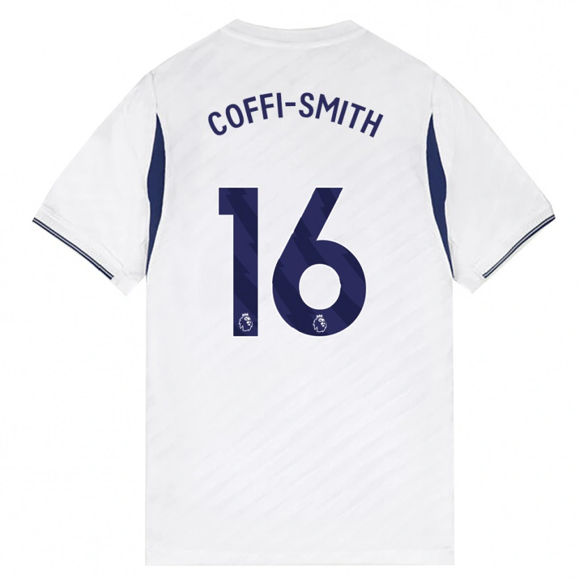 DanxenメンズCourtney Coffi-Smith#16ホワイト レッド パープルホームシャツ2026/27ジャージーユニフォーム