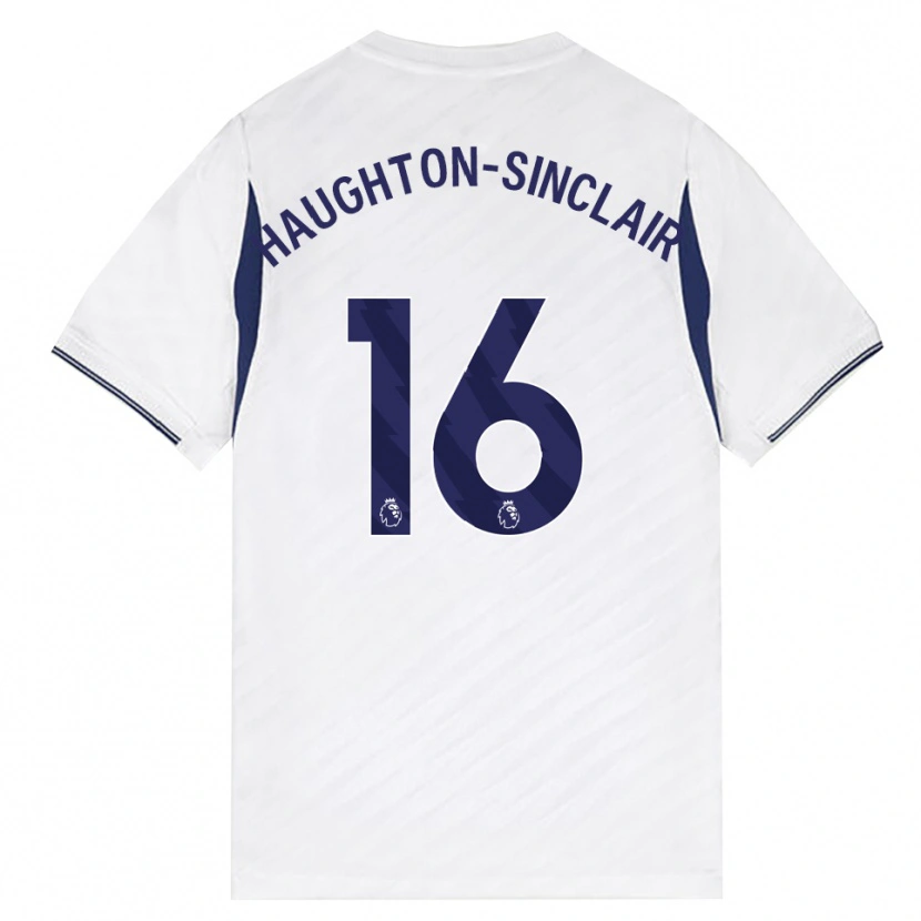 DanxenメンズAshiah Haughton-Sinclair#16ホワイト レッド パープルホームシャツ2026/27ジャージーユニフォーム