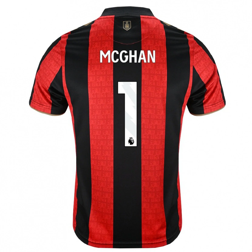 DanxenメンズHayden Mcghan#1ゴールデンロッド レッド ブラックホームシャツ2026/27ジャージーユニフォーム