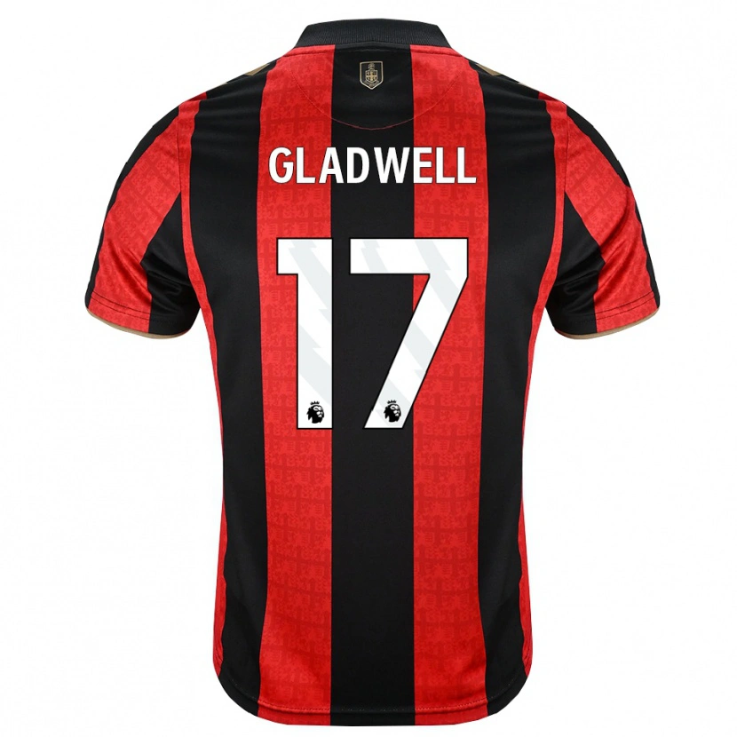 DanxenメンズMolly Gladwell#17ゴールデンロッド レッド ブラックホームシャツ2026/27ジャージーユニフォーム