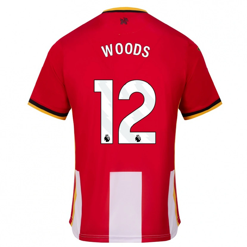 DanxenメンズNikki Woods#12イエロー ブラック レッドホームシャツ2026/27ジャージーユニフォーム