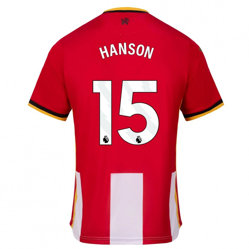 DanxenメンズJacob Hanson#15イエロー ブラック レッドホームシャツ2026/27ジャージーユニフォーム