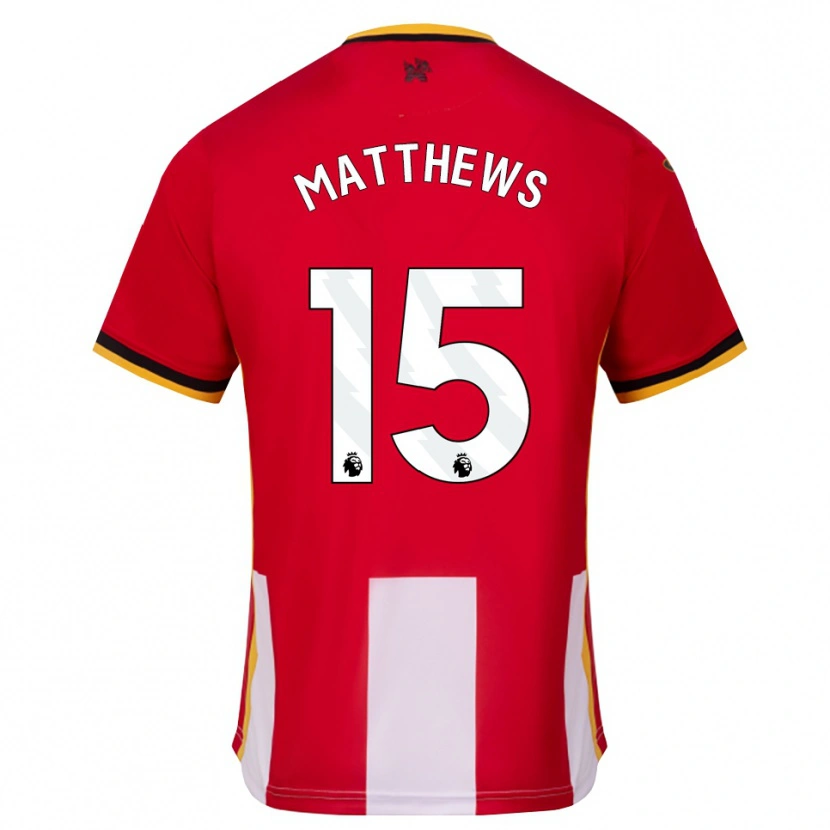 DanxenメンズKirsty Matthews#15イエロー ブラック レッドホームシャツ2026/27ジャージーユニフォーム